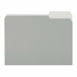 AmazonBasics Two-Tone Color File Folders, Letter Size, 1/3 Cut, Gray, 36-Pack