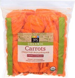 Whole Foods Organic Carrots Chips, 16 oz (us)