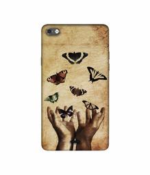 Amazon Brand - Solimo Designer Butterflies 3D Printed Hard Back Case Mobile Cover for Micromax Canvas Sliver 5 Q450