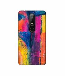 Amazon Brand - Solimo Designer Color Mash On Canvas 3D Printed Hard Back Case Mobile Cover for Nokia 6.1 Plus