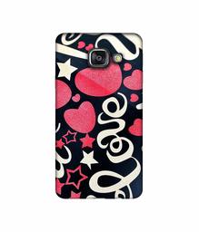 Amazon Brand - Solimo Designer Love You 3D Printed Hard Back Case Mobile Cover for Samsung Galaxy A3 (2016)