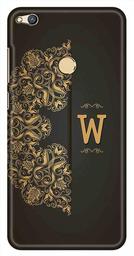 Amazon Brand - Solimo Designer Black Pattern Alphabet-W 3D Printed Hard Back Case Mobile Cover for Huawei Honor 8 Lite