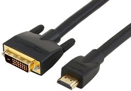 AmazonBasics HDMI to DVI Adapter Cable, Black, 15 Feet, 1-Pack