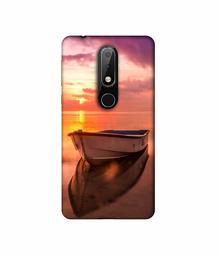 Amazon Brand - Solimo Designer Boat 3D Printed Hard Back Case Mobile Cover for Nokia 6.1 Plus