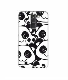 Amazon Brand - Solimo Designer Panda Texture 3D Printed Hard Back Case Mobile Cover for LG K7