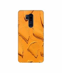 Amazon Brand - Solimo Designer Yellow Texture Wall 3D Printed Hard Back Case Mobile Cover for LG G7 ThinQ