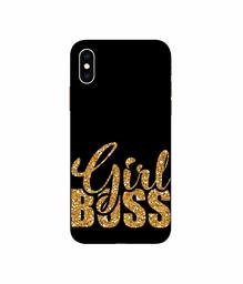 Amazon Brand - Solimo Designer Sparkle Girl Boss 3D Printed Hard Back Case Mobile Cover for Apple iPhone Xs Max