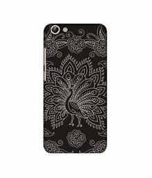 Amazon Brand - Solimo Designer White Peacock Rangoli 3D Printed Hard Back Case Mobile Cover for Vivo Y69