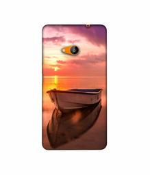 Amazon Brand - Solimo Designer Boat 3D Printed Hard Back Case Mobile Cover for Microsoft Lumia 535