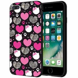 Amazon Brand - Solimo Designer Hearts Printed Hard Back Case Mobile Cover for Apple iPhone 8 Plus / 7 Plus (D1210)