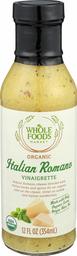 WHOLE FOODS MARKET Creamy Italian Vinaigrette With Romano Cheese, 12 FZ