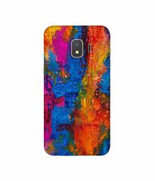 Amazon Brand - Solimo Designer Dark Multicolor Canvas 3D Printed Hard Back Case Mobile Cover for Samsung Galaxy J2 Core