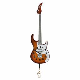 UMI. Essentials Musical Guitar Wall Clock for Living Room Dining Room Home Office