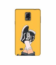 Amazon Brand - Solimo Designer Boy Shoes Pattern 3D Printed Hard Back Case Mobile Cover for Samsung Galaxy Note 4