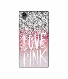 Amazon Brand - Solimo Designer Love Pink 3D Printed Hard Back Case Mobile Cover for Sony Xperia L1