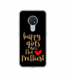 Amazon Brand - Solimo Designer Happy Girls are The Prettiest UV Printed Soft Back Case Mobile Cover for Nokia 6.2