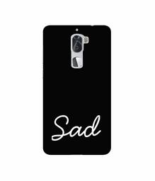 Amazon Brand - Solimo Designer Sad 3D Printed Hard Back Case Mobile Cover for Coolpad Cool1 Dual