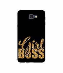 Amazon Brand - Solimo Designer Sparkle Girl Boss UV Printed Soft Back Case Mobile Cover for Samsung Galaxy J5 Prime