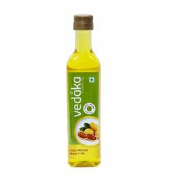 Amazon Brand - Vedaka Cold Pressed Peanut (Groundnut) Oil Bottle, 500ML