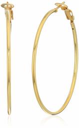 Amazon Collection hoop-earrings, Amarillo, One Size