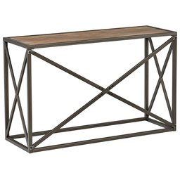 Amazon Brand – Stone & Beam Roland Metal X-Frame Console Hallway Table, 24