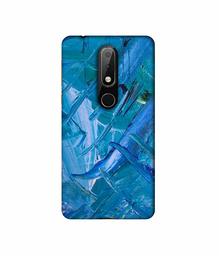 Amazon Brand - Solimo Designer Blue Paint 3D Printed Hard Back Case Mobile Cover for Nokia 6.1 Plus