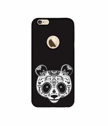 Amazon Brand - Solimo Designer Panda Illustrator 3D Printed Hard Back Case Mobile Cover for Apple iPhone 6 / 6S (Logo Cut)