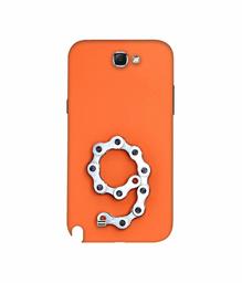 Amazon Brand - Solimo Designer Number Nine 3D Printed Hard Back Case Mobile Cover for Samsung Galaxy Note 2 N7100