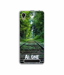 Amazon Brand - Solimo Designer Alone UV Printed Soft Back Case Mobile Cover for Mobiistar C1 Lite