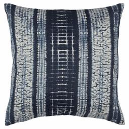 Amazon Brand – Stone & Beam Yard-Dyed Shibori Decorative Throw Pillow Cover, 17