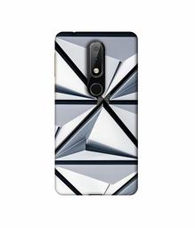 Amazon Brand - Solimo Designer Hexagon Texture 3D Printed Hard Back Case Mobile Cover for Nokia 6.1 Plus