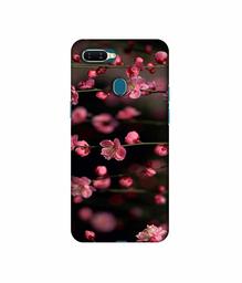 Amazon Brand - Solimo Designer Pink Flowers 3D Printed Hard Back Case Mobile Cover for Oppo A7