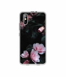 Amazon Brand - Solimo Designer Dark Flowers Photography UV Printed Soft Back Case Mobile Cover for iKall K200