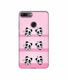 Amazon Brand - Solimo Designer Panda Pattern UV Printed Soft Back Case Mobile Cover for Huawei Honor 9 Lite