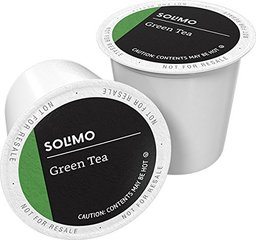 Amazon Brand - 24 Ct. Solimo Tea Pods, Green Tea, Compatible with 2.0 K-Cup Brewers