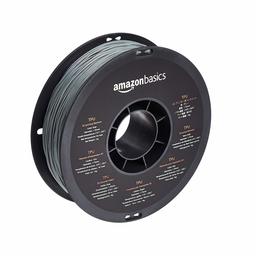 AmazonBasics TPU 3D Printer Filament, 1.75mm, Grey, 1 kg Spool (2.2 lbs)