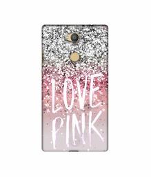 Amazon Brand - Solimo Designer Love Pink 3D Printed Hard Back Case Mobile Cover for Sony Xperia L2