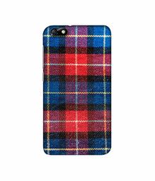 Amazon Brand - Solimo Designer Check Cloth 3D Printed Hard Back Case Mobile Cover for Huawei Honor 4X