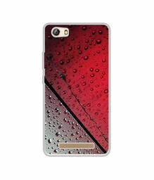 Amazon Brand - Solimo Designer Water Drop On Glass UV Printed Soft Back Case Mobile Cover for Gionee Marathon M5 lite