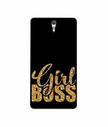 Amazon Brand - Solimo Designer Sparkle Girl Boss 3D Printed Hard Back Case Mobile Cover for Sony Xperia C5 Ultra Dual