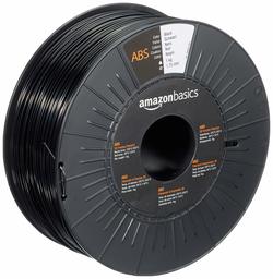 AmazonBasics ABS 3D Printer Filament, 1.75mm, Black, 1 kg Spool