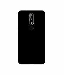 Amazon Brand - Solimo Designer Solid Black 3D Printed Hard Back Case Mobile Cover for Nokia 5.1 Plus