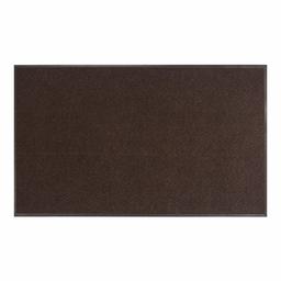 AmazonBasics Chevron - Alfombra de vinilo con reverso de costilla de poliéster, Marrón, 4 X 8