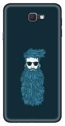 Amazon Brand - Solimo Designer Beard Man Teal 3D Printed Hard Back Case Mobile Cover for Samsung Galaxy J7 Prime