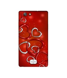 Amazon Brand - Solimo Designer Hearts UV Printed Soft Back Case Mobile Cover for Oppo Neo 5 (2015)