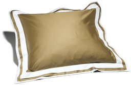 Pinzon Hotel Banded 100-Percent Egyptian Cotton Sateen 26-By-26-Inch European Sham, Loden