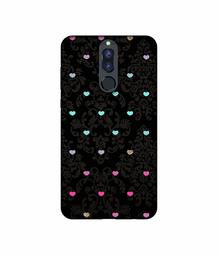 Amazon Brand - Solimo Designer Heart Texture UV Printed Soft Back Case Mobile Cover for Huawei Honor 9i