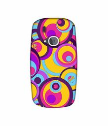 Amazon Brand - Solimo Designer Multicolor Circle 3D Printed Hard Back Case Mobile Cover for Nokia 3310