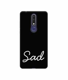 Amazon Brand - Solimo Designer Sad 3D Printed Hard Back Case Mobile Cover for Nokia 3.1 Plus