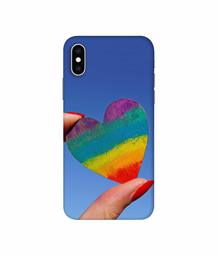 Amazon Brand - Solimo Designer Heart 3D Printed Hard Back Case Mobile Cover for Apple iPhone Xs Max